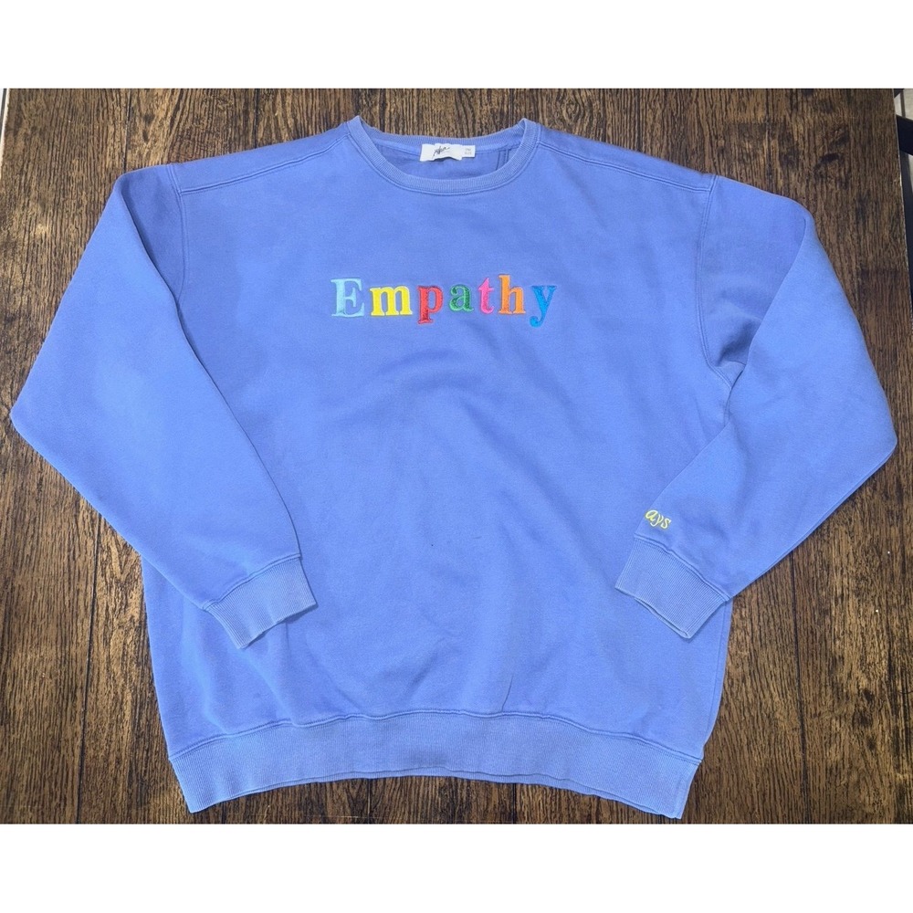 The Mayfair Group Empathy Always Sweatshirt in Blue one Size
